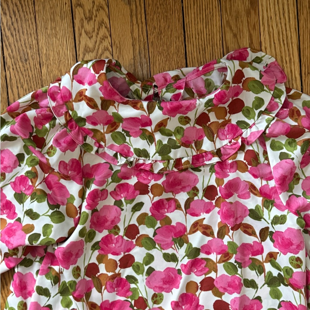 Who What Wear Pink Floral Dress - Size Medium - Picture 3 of 4